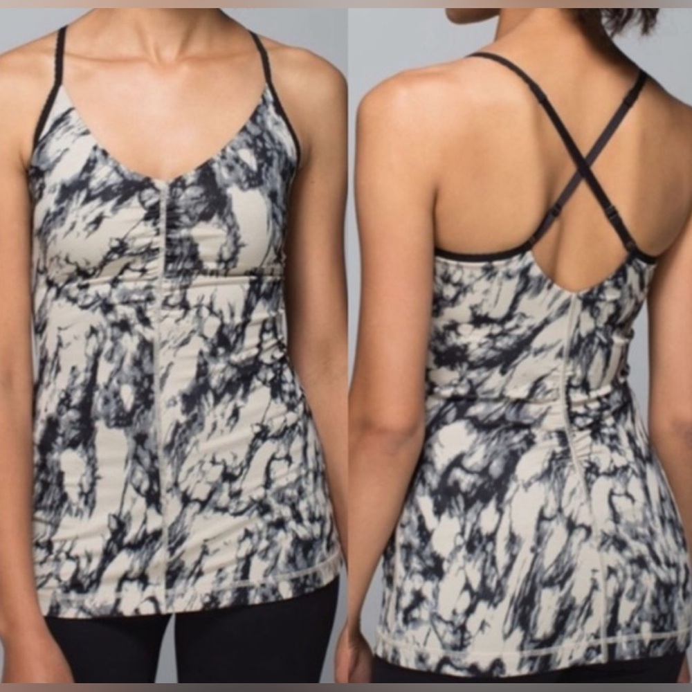 Lululemon Open Your Heart Tank Granite Tan 8